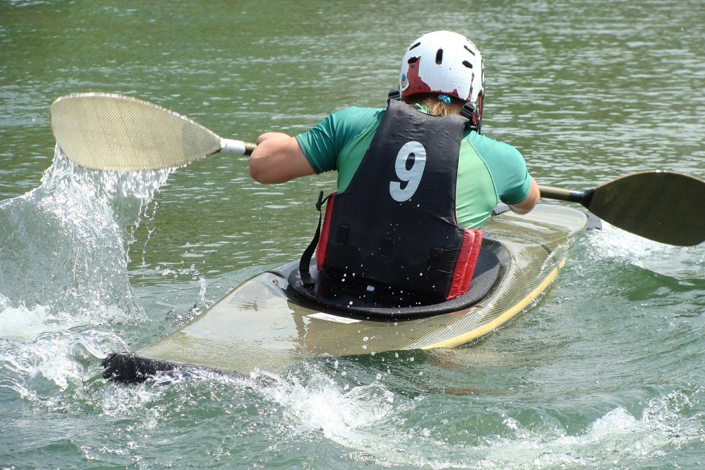 Kayaking is a great way to tone up your upper body and abs.